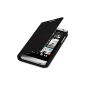 kwmobile® practical and chic flap protective case for HTC Desire 610 Black (Wireless Phone Accessory)