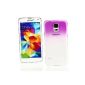 Me Out Kit FR Snap Case for Samsung Galaxy S5 hard - purple / transparent effect transparent droplets (Wireless Phone Accessory)