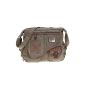 ELEPHANT shoulder bag handbag Messenger SYLT waxed nylon // OLIVE (Textiles)