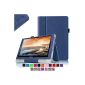 Fintie Lenovo Yoga 10 / Yoga 10 HD + Folio Cover Case Cover Case Shell - Premium leather case with stylus holder (For Yoga Tablet HD + 10.1 inches / Yoga Tablet 10 inch HD) - Navy Blue (Electronics)