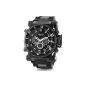 Alienwork I-polw Analog-Digital LCD Multifunction Digital Watch XXL Oversized black Black rubber FS-602-1 (Watch)