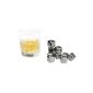 4 whiskey stones, whiskey stones square always reusable stainless steel, ice cube substitute permanent ice, on the rocks of Kobert Goods