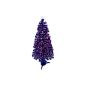 HAAC artificial Christmas tree with light color changer color change 150 cm hinged with star and colorful baubles