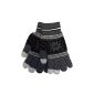 Gloves / black leads gray tactile specially designed for smartphones and tablets (Electronics)