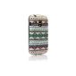 ZeWoo TPU Case - R025 / Retro Aztec Tribe Tribal Stripes Pattern (Green) - Samsung Galaxy Trend S7560 / S7580 Trend More Silicone Case Cover Protector (NOT compatible with Trend Lite S7390 / S7392) (Wireless Phone Accessory)