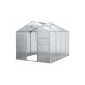 Greenhouse greenhouse plants home with sliding door and 4 practical ventilation windows, 5m², 260x190x183,3cm