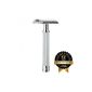 MILL - Classic Safety Razor - open comb - handle metal chrome / fine chiselling (Personal Care)