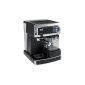 BEEM Germany i-Joy Café Ultimate, espresso portafilter machine with 20 bar with integrated milk frother, chrome-black (household goods)
