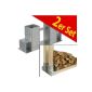 Stacking aid 2p.  Wood stack holder Firewood Holder Firewood Firewood storage (garden products)