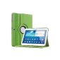 Bestwe 360 ​​Leather Flip Case Cover Case for Samsung Galaxy Tab 3 10.1 with stand function -Multi Color Options (Green) (Electronics)