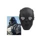Easy provider Airsoft mask skull skull face mask Black Military (Misc.)