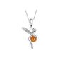 InCollections Ladies Necklace Elfe 925 sterling silver 1 amber yellow 42 cm 241A200060890 (jewelry)