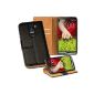 OneFlow PREMIUM - Book-Style Case in wallet design with stand function - for LG G2 - Black (Electronics)