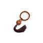 Ovalbuy bracelet / Mala / Rosary with beads of wood, with Buddha amulet / CHARM (jewelry)