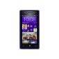 HTC Windows Phone 8X Smartphone (10.9 cm (4.3 inch) Super LCD touchscreen, 1.5GHz dual-core processor, 1GB of RAM, 8 megapixel camera, 16GB internal memory, NFC-capable Windows Phone 8 OS) blue (Wireless Phone Accessory)