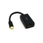 Video StarTech.com Mini DisplayPort to HDMI Converter - Mini DP to HDMI - Male / Female - 1920x1200 / 1080p - Black (Electronics)