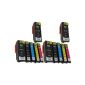12 comp.  XL ink cartridges for Epson Expression Premium xp510 XP600 XP605 xp610 xp615 XP700 XP800 xp710 xp810 4 x black 2 x photo black 2 x 2 x blue red yellow T2621 T2631 T2632 x 2 T2633 T2634