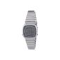 Casio - Vintage - LA670WEA-7EF - Ladies Watch - Quartz Digital - Gray Dial - Silver Bracelet (Watch)