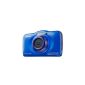 Nikon Coolpix S32 Digital Camera (13 Megapixel, 3x optical wide-angle zoom, 6.7 cm (2.7 inch) LCD monitor, full HD video function, creative effects, waterproof, shockproof) Blue (Electronics)
