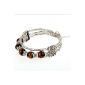 FACILLA® Tour Wrist Bracelet Chain Silver Tibetan Tiger Eye 17mm (Jewelry)