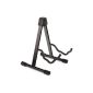 Classic Cantabile Guitar Stand GS Combined (universal stand, 3-way adjustable, footprint 32 x 29cm, padded support surface, rubber feet) Black (Electronics)
