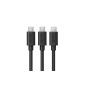 Anchor [3-pack] Premium 0.9m Micro USB Cable High Speed ​​USB 2.0 A male to Micro B Sync and Charger Cable for Android, Samsung, HTC, Motorola, Nokia and more (black)