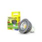 MAILUX SPC11264 LED energy saving lamp | Spot | GU10 | 6 Watt | clearly | 400 lm | 38 ° | warm white 2700 K | replaces 35 Watt | 1-pack