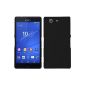 Hard Case for Sony Xperia Z3 Compact - gummed black - Cover PhoneNatic ​​Cubierta (Accessory)