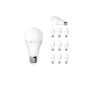 LE 12W LED bulb E27, dimmable equivalent to a 75W incandescent bulb, Warm White, 10 Pack Units