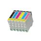NTT® 14 x Compatible XL ink cartridges with CHIP (4x T0481 Black T0482 Cyan + 2x + 2x T0483 Magenta T0484 Yellow + 2x + 2x T0485 Light Cyan T0486 Light Magenta + 2x) for Epson Stylus Photo R200 R220 R300 R310 R320 R330 R340 R300M RX300 RX500 RX510 RX600 RX620 RX630 RX640 Epson Multifunction Inkjet PM-A 870 PM-D 770 -Premium quality (Office supplies & stationery)