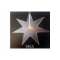 Luisa Star Sirius frosted poinsettia with LED (Electronics)