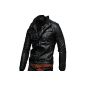 Tangda Motorcycle Leather Jacket Man Jacket Winter Coat Jacket Casual Fashion (Clothing)
