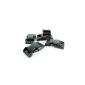 10 quick release buckles in black plastic strap for 10mm or paracord survival bracelets