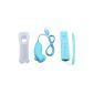 Set Nunchuk Remote Controller + Blue Protective Case for Wii (Video Game)