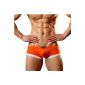 Dominik Orange Colour Super Low Rise Boxer Trunks (2020) (Textiles)