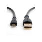 BlueRigger USB cable to micro USB cable - High speed USB 2.0 A to Micro B male with gold plated connectors (1.8 m) (Electronics)