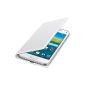 Samsung Flip Cover Wallet Case Cover for Samsung Galaxy S5 Mini Punching Pattern - Glossy White (Accessories)