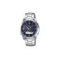Casio - LCW-M100DSE-2AER - Waveceptor - Men's Watch - Quartz Analog - Digital - Blue Dial - Silver Bracelet (Watch)