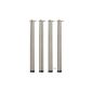 Table legs set of 4 height 710 mm stainless steel O