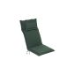 Pad high-backed 119 x 46 cm, green (garden products)