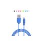 [Apple MFI certified] dodocool® 8-pin Data Sync / Charge Cable Lightning to USB cord adapter for iPhone 5, 5c or 5s, 6, 6 More iPod touch 5th generation iPod nano 7th generation iPad 4th generation iPad mini iPad Air (blue Navy) (Electronics)
