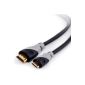3m (meters) CSL - Mini HDMI cable 1.4a / 2.0 (high speed) with real 3D & Ethernet support | suitable for Full HD / Ultra HD / HD Ready / 3D | 1080p / 2160p / 4k (Electronics)