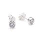 Vinani Earrings Shining Blur Zirconia 925 sterling silver earrings OSB (jewelry)