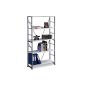 Office Marshal® Odin Design shelf | stable metal chassis | With 5 white tablets | size 80x30x156cm
