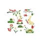 ufengke® Cute Turtle, Rabbit, Small Rodents, Frog, Snail and Squirrels Decals DIY, Rabbit, Small Rodents, Frog, Snail and Squirrels Diy Wall Stickers, House of Children Nursery Removable Stickers