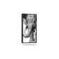 Sony Xperia Z1 Aztec Ornate Tribal elephant Lion Designer Fashion Trend shell back shell Case (Electronics)
