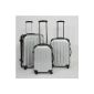 Set of 3 suitcases Together Polycarbonate Trolley Silver (Luggage)
