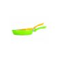 TV - Our original 04476200218 Bratmaxx ceramic high rim pans with spatula, green and yellow (household goods)