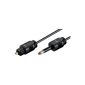 Wentronic toslink to 3.5mm mini plug 2.2 mm, 1 m (accessories)