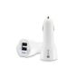 iClever® car charger adapter Cigarette lighter Dual USB iPhone 5S, 5C, 5, 4S, 4;  iPad 5, air, 4,3,2, iPad mini;  Galaxy tablets, Galaxy S4, S3, S2, Galaxy Note 3, 2;  Motorola Droid RAZR;  HTC One XVS;  Android tablets and etc.  2.4A / 12W (Electronics)